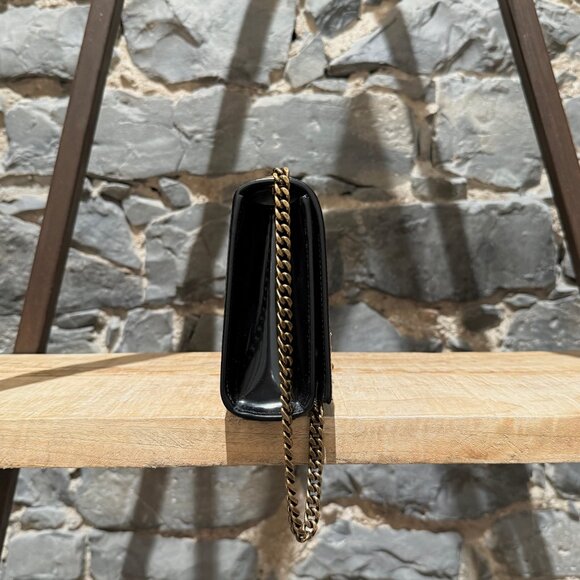 Saint Laurent Bicolour Black Beige Small Kate Chain Shoulder Bag - Picture 4 of 16